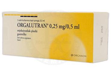 ORGALUTRAN 0.25mg/0.5 ml enj.çözelti 5 şırınga kutu görseli