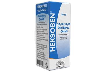HEKSOBEN %0.15/0.12 oral sprey çözelti (30 ml) kutu görseli