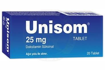 UNISOM 25 mg 20 tablet kutu görseli