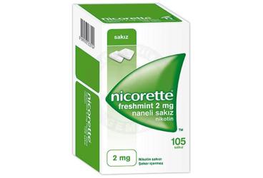 NICORETTE FRESHMINT 2 mg naneli SAKIZ 105 tablet kutu görseli