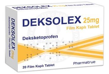 DEKSOLEX 25 mg film kaplı tablet (20 tablet) kutu görseli