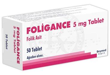 FOLIGANCE 5 mg tablet (50 tablet) kutu görseli