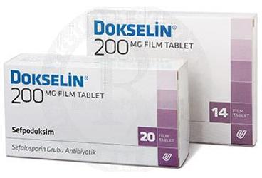 DOKSELIN 200 mg 20 film tablet kutu görseli