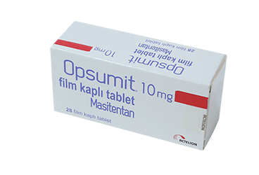 OPSUMIT 10 mg 28 film kaplı tablet kutu görseli