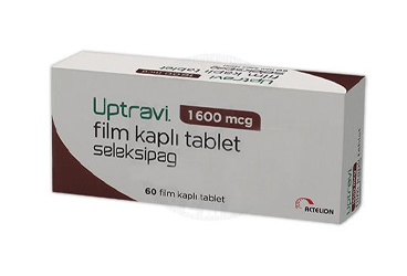 UPTRAVI 1600 mcg 60 film kaplı tablet kutu görseli