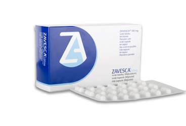 ZAVESCA 100 mg 84 kapsül kutu görseli