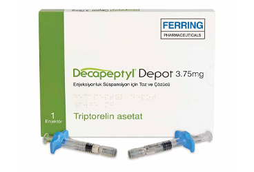 DECAPEPTYL DEPOT 3.75 mg injeksiyonluk süspansiyon için toz ve çözücü kutu görseli