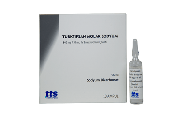 TURKTIPSAN MOLAR SODYUM 840 mg/10 ml IV 10 ampül kutu görseli