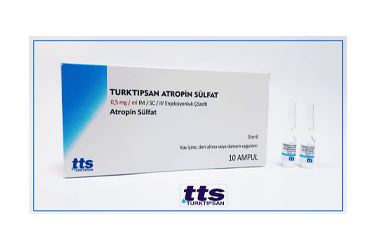 TURKTIPSAN ATROPIN SULFAT 0.5 mg / ml IM / SC / IV enjeksiyonluk çözelti kutu görseli