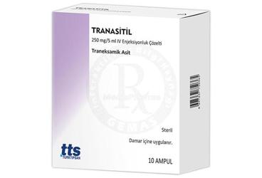 TRANASITIL 250 mg/5 ml IM/IV enjeksiyonluk çözelti kutu görseli