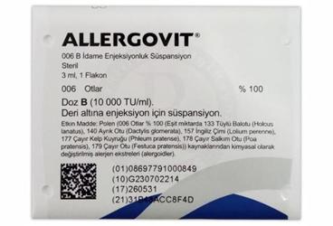 ALLERGOVIT 006 B IDAME enjeksiyonluk süspansiyon kutu görseli