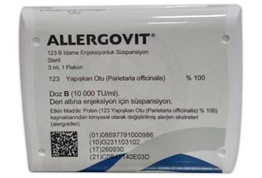 ALLERGOVIT 123 B IDAME enjeksiyonluk süspansiyon kutu görseli
