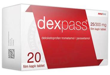 DEXPADUO 25/300 mg 20 film kaplı tablet kutu görseli