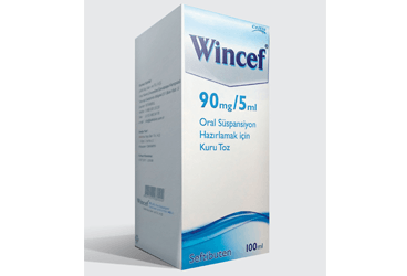 WINCEF 90 mg/5 ml oral süspansiyon hazırlamak için kuru toz 100 ml kutu görseli