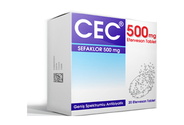 CEC 500 mg 20 efervesan tablet kutu görseli