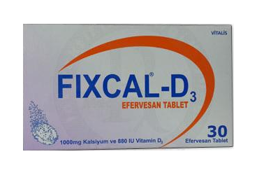 FIXCAL D3 30 efervesan tablet kutu görseli