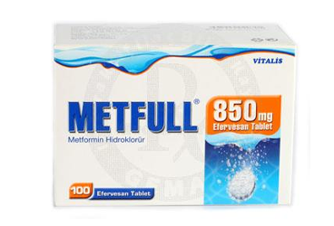 METFULL 850 mg 100 efervesan tablet kutu görseli