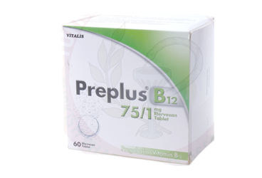 PREPLUS B12 75/1 mg 60 efervesan tablet kutu görseli