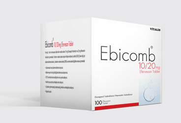 EBICOMB 10/20 mg 28 efervesan tablet kutu görseli
