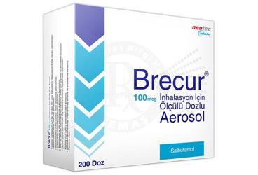 BRECUR 100 mcg inhilasyon için ölçülü dozlu aerosol 200 doz kutu görseli
