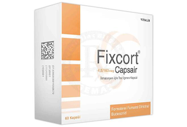 FIXCORT 4.5/160 mcg inhilasyon için toz içeren 60 kapsül kutu görseli