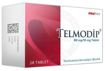 TELMODIP 80 mg/10 mg 28 tablet kutu görseli