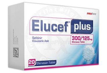 ELUCEF PLUS 300/125 mg 20 efervesan tablet kutu görseli