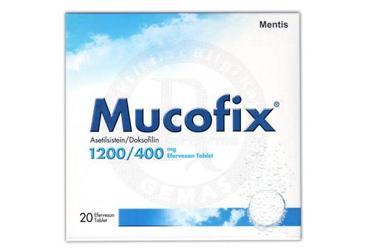 MUCOFIX 1200/400 mg 20 efervesan tablet kutu görseli