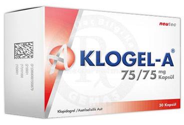 KLOGEL-A 75/75 mg 30 kapsül kutu görseli