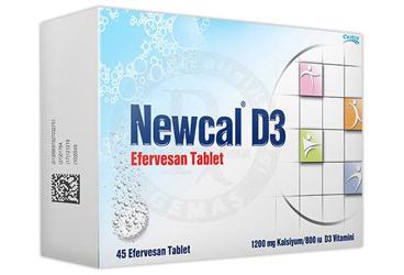NEWCAL D3 45 efervesan tablet kutu görseli