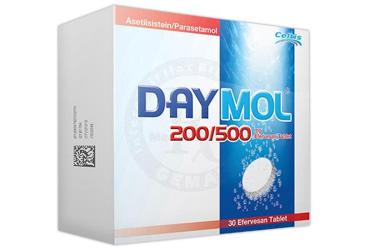 DAYMOL 200/500 mg 30 efervesan tablet kutu görseli