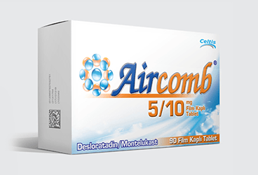 AIRCOMB 5/10 mg 90 film kaplı tablet kutu görseli