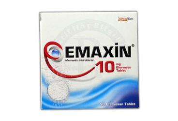 EMAXIN 10 mg 50 efervesan tablet kutu görseli