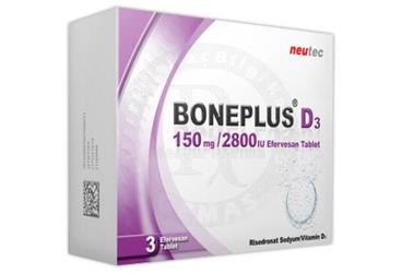 BONEPLUS D3 150 mg/2800 IU 3 efervesan tablet { Inventim } kutu görseli