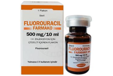 FLUOROURACIL-FARMAKO 500 mg/10 ml IV enj. çöz. için flakon kutu görseli