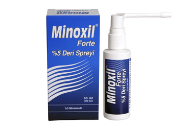 MINOXIL FORTE %5 deri spreyi kutu görseli