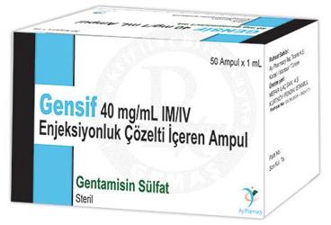 GENSIF 40 mg/1 ml 50 ampül kutu görseli