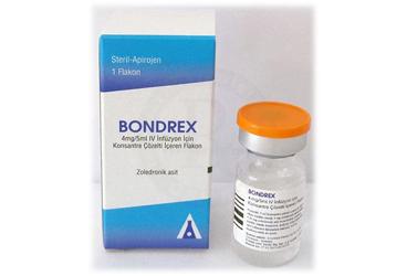BONDREX 4 mg/5 ml IV infüzyon için konsantre çözelti içeren 1 flakon kutu görseli