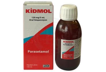 KIDMOL 120 mg/5 ml oral süspansiyon (150 ml şişe) kutu görseli