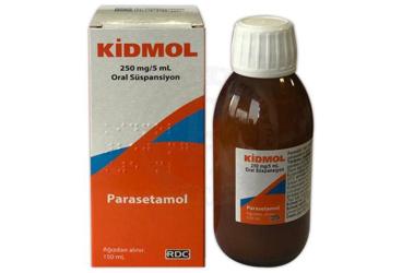 KIDMOL 250 mg / 5 ml oral süspansiyon (150 ml) kutu görseli