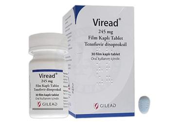 VIREAD 245 mg 30 film kaplı tablet kutu görseli