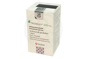 TRODELVY 200 mg infüzyonluk çözelti konsantresi için toz (1 flakon) kutu görseli