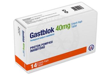 GASTBLOK 40 mg 14 enterik kaplı tablet { Umut İlaç } kutu görseli