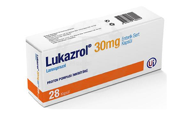 LUKAZROL 30 mg enterik sert 28 kapsül { Umut İlaç } kutu görseli