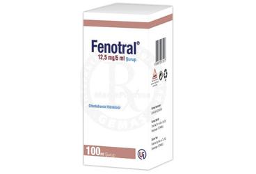 FENOTRAL 5 ml 12.5 mg 100 ml şurup { 8698778571017 } kutu görseli