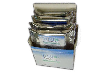 TOBI 300 mg/5 ml nebulizör ile inhilasyon çözeltisi içeren 56 ampül { Meda } kutu görseli
