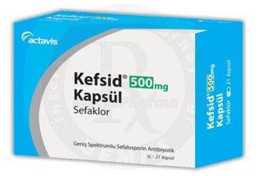 KEFSID 500 mg 21 kapsül {8698877150311} kutu görseli