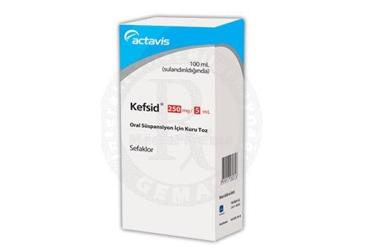 KEFSID 250 mg 100 ml süspansiyon {8698877280315} kutu görseli