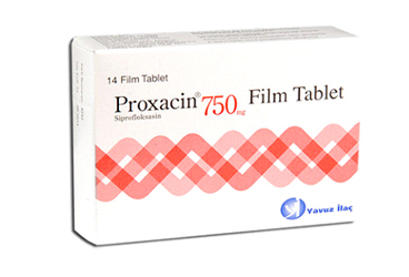 PROXACIN 750 mg 14 film tablet kutu görseli