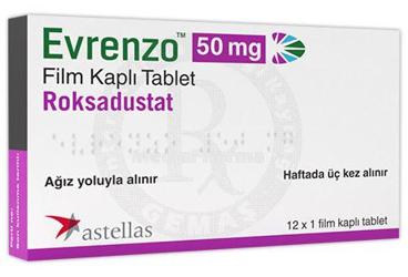 EVRENZO 50 mg film kaplı tablet (12 adet) kutu görseli